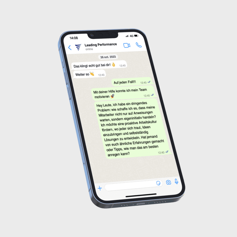 WhatsApp Gruppe Mockup